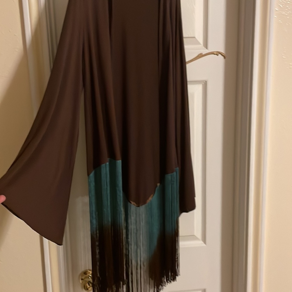 Boston Proper Fringe Cardigan